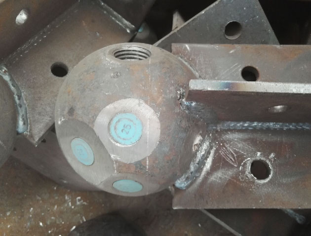 榆树螺栓球球塞，网架配件